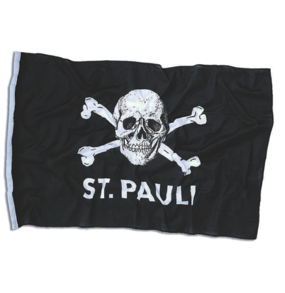 FC St. Pauli - Hissfahne Totenkopf 120x200cm